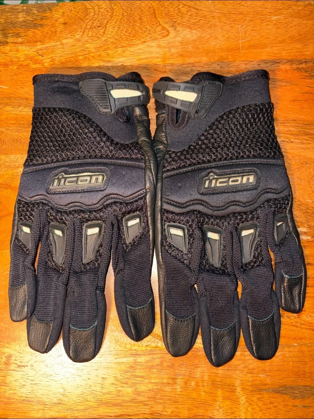 ICON Twenty Niner Black Leather Gloves Women’s XXL